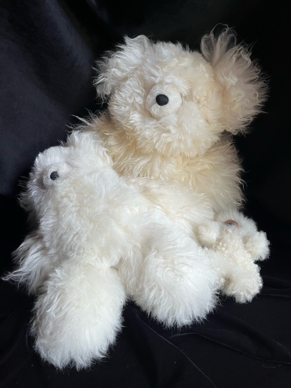 Lot of Three Alpaca Teddy Bears
